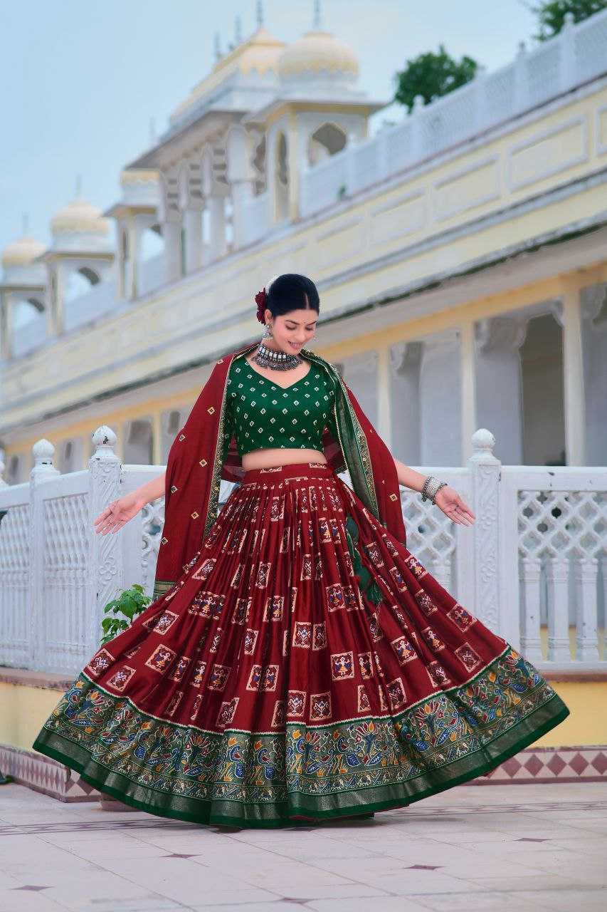 Ynf Tussar Silk KESH511 Mor Festive Collections Wholesale Navratri Chaniya Choli Manufacturer
