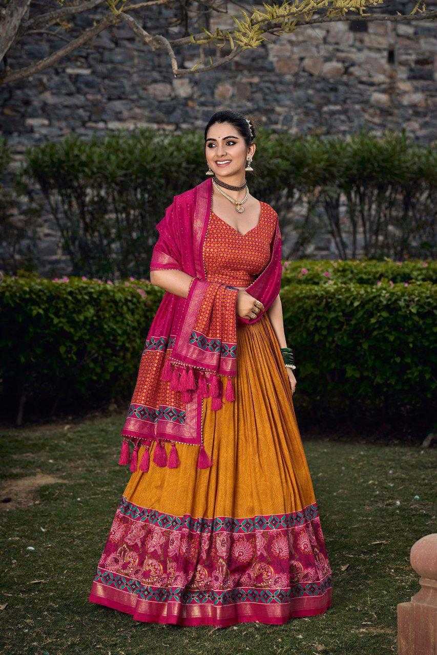 Ynf Tussar Silk KESH511 Tulsi Lehengas Wholesale Designer Lehenga Traditional Lehenga Printed Lehenga Manufacturer