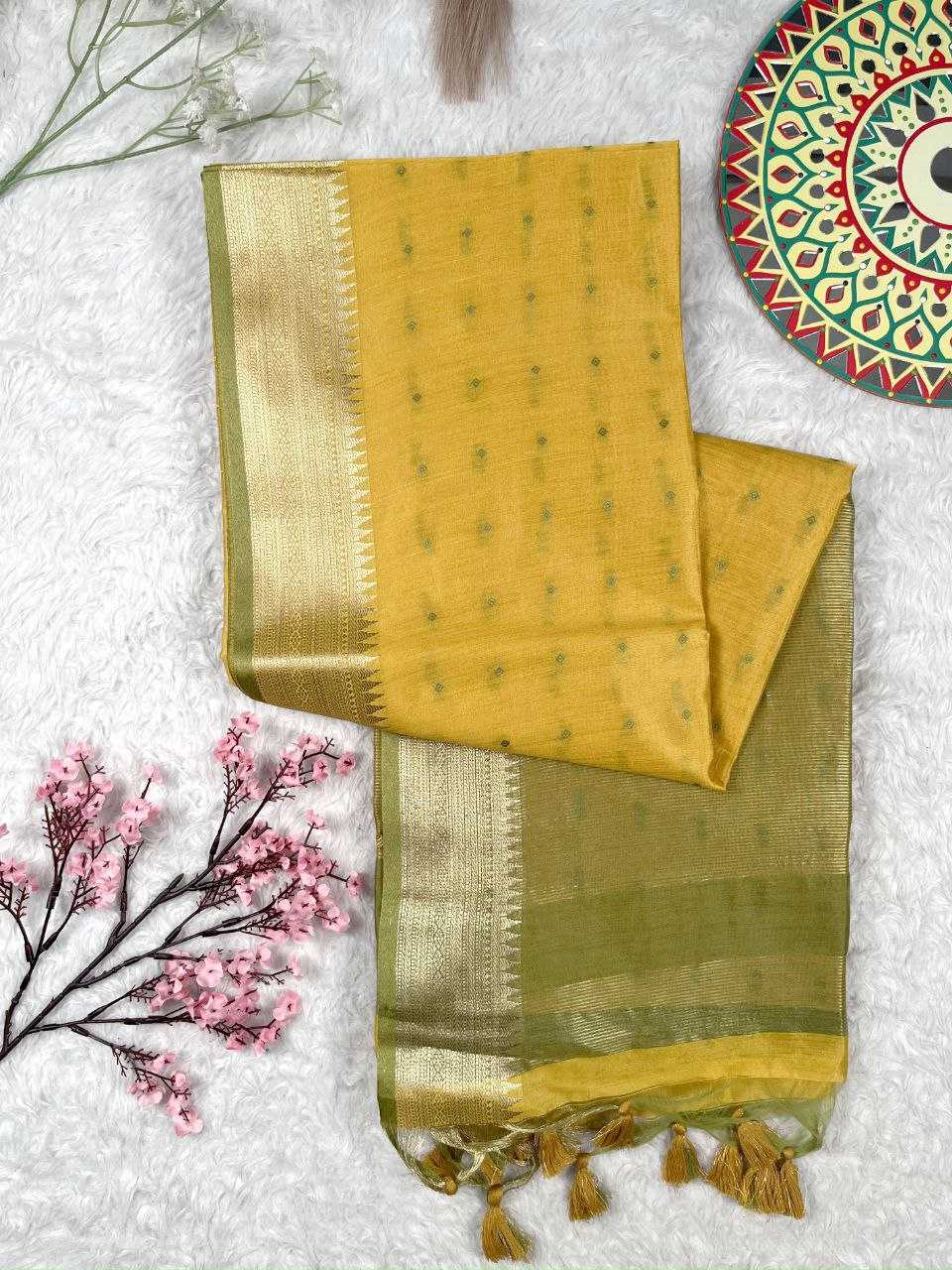 Ynf Tussar Silk KESH532 ELISHA TEMPLE 2 Sarees Wholesale Designer Sarees Party Wear Sarees Fancy Sarees Manufacturer