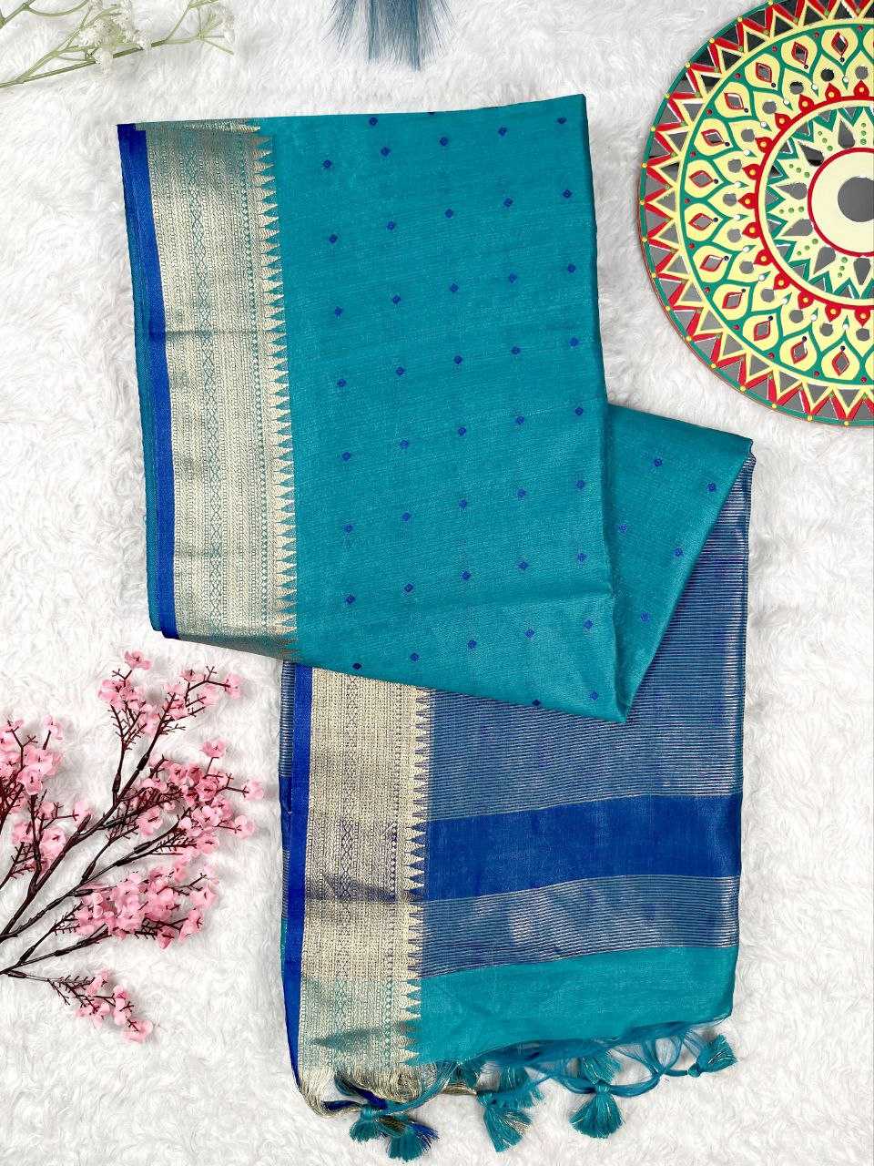 Ynf Tussar Silk KESH532 ELISHA TEMPLE 2 Sarees Wholesale Designer Sarees Party Wear Sarees Fancy Sarees Manufacturer
