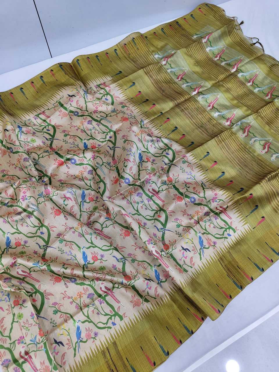 Ynf Tussar Silk KESH532 RIVERA Silk Sarees Wholesale Tussar Silk Sarees Printed Silk Saree Fancy Printed Silk Sarees Manufacturer