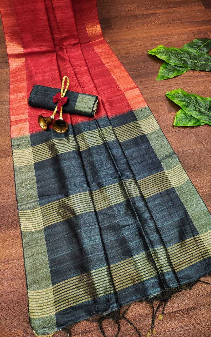 Ynf Tussar Silk KESH532 SAKHI PLAIN Silk Sarees Wholesale Soft Silk Sarees Tussar Silk Sarees Traditional Silk Sarees Manufacturer