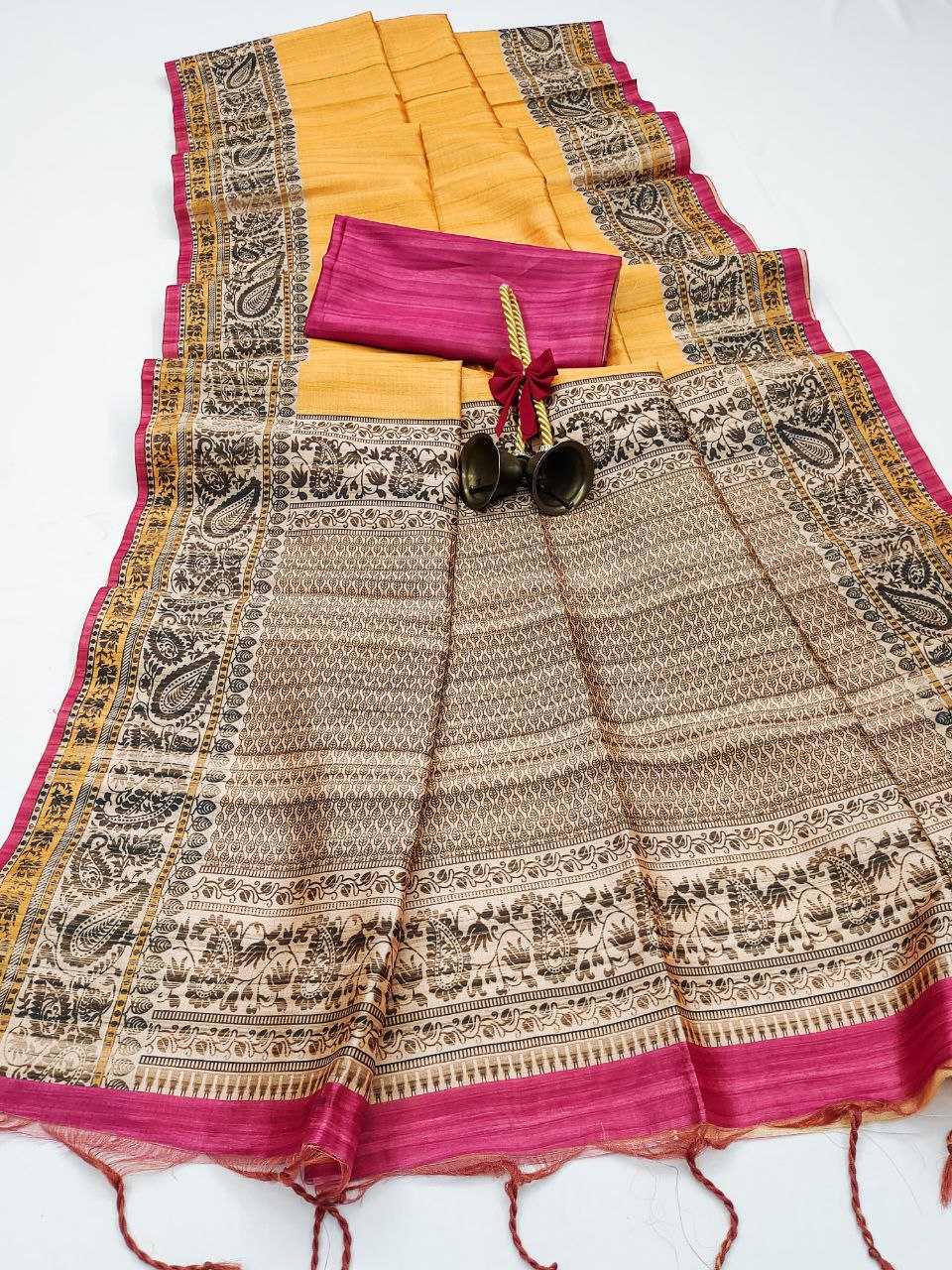 Ynf Tussar Silk KESH532 Yogita 101 Silk Sarees Wholesale Tussar Silk Sarees Traditional Silk Sarees Manufacturer