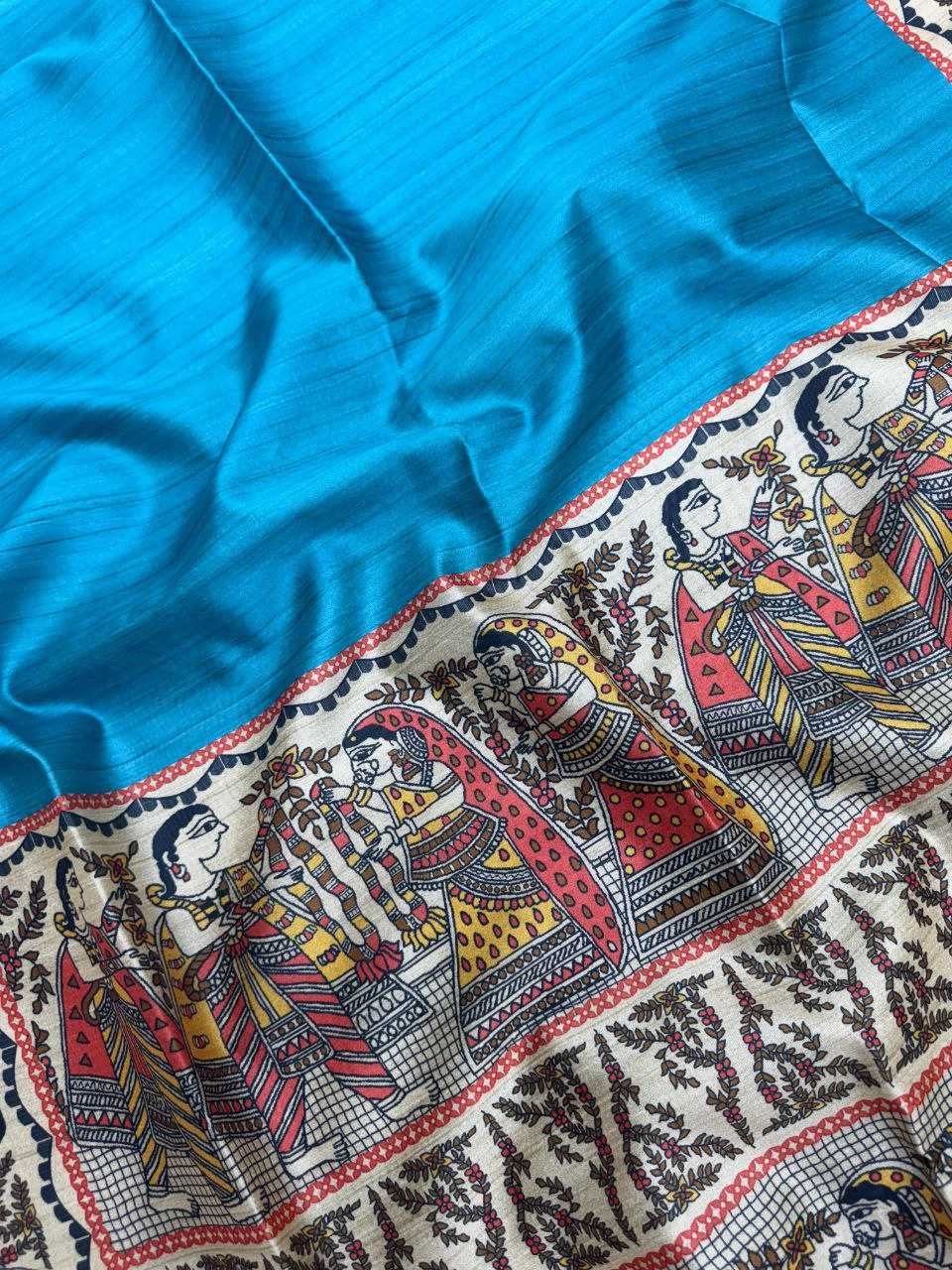 Ynf Tussar Silk KESH532 YOGITA 110 Silk Sarees Wholesale Kalamkari Silk Sarees Manufacturer