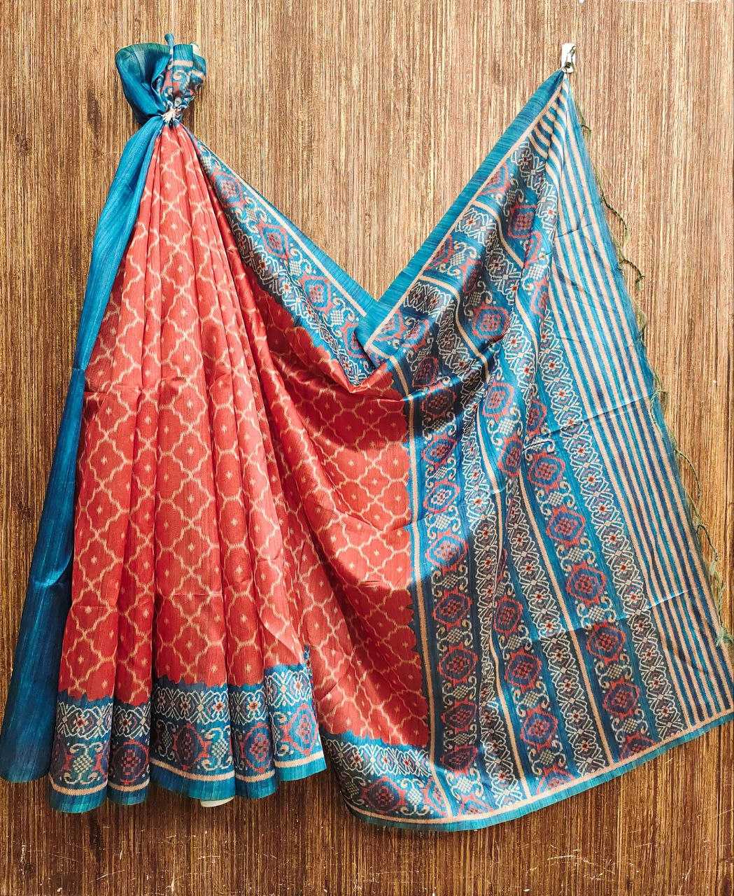 Ynf Tussar Silk KESH532 Yogita Butti 3 Silk Sarees Wholesale Traditional Silk Sarees Ikkat Silk Sarees Manufacturer