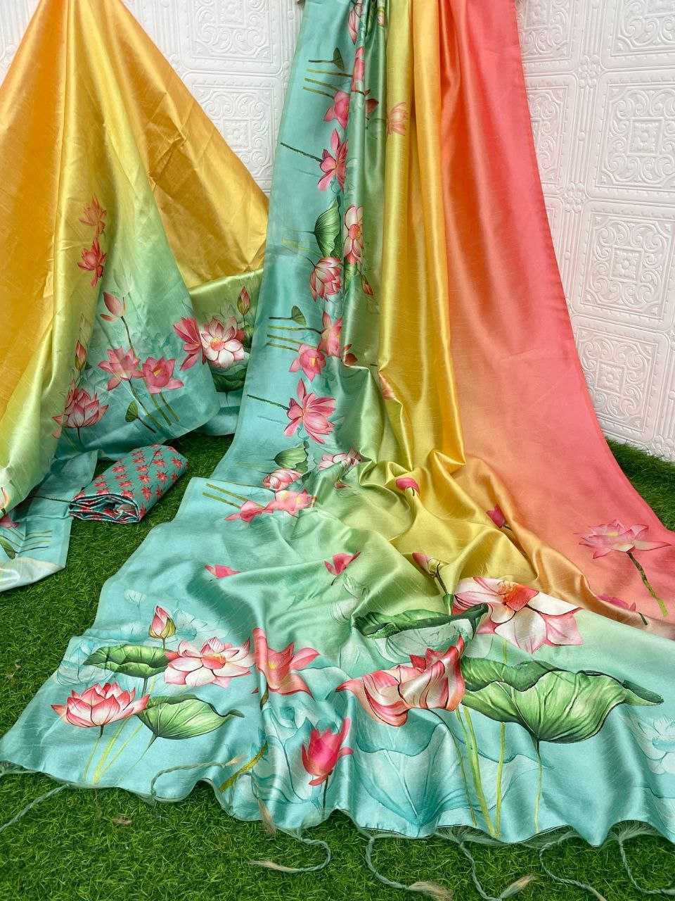 Ynf Tussar Silk KESH532 YOGITA LOTUS PEDDING Silk Sarees Wholesale Tussar Silk Sarees Printed Silk Saree Manufacturer