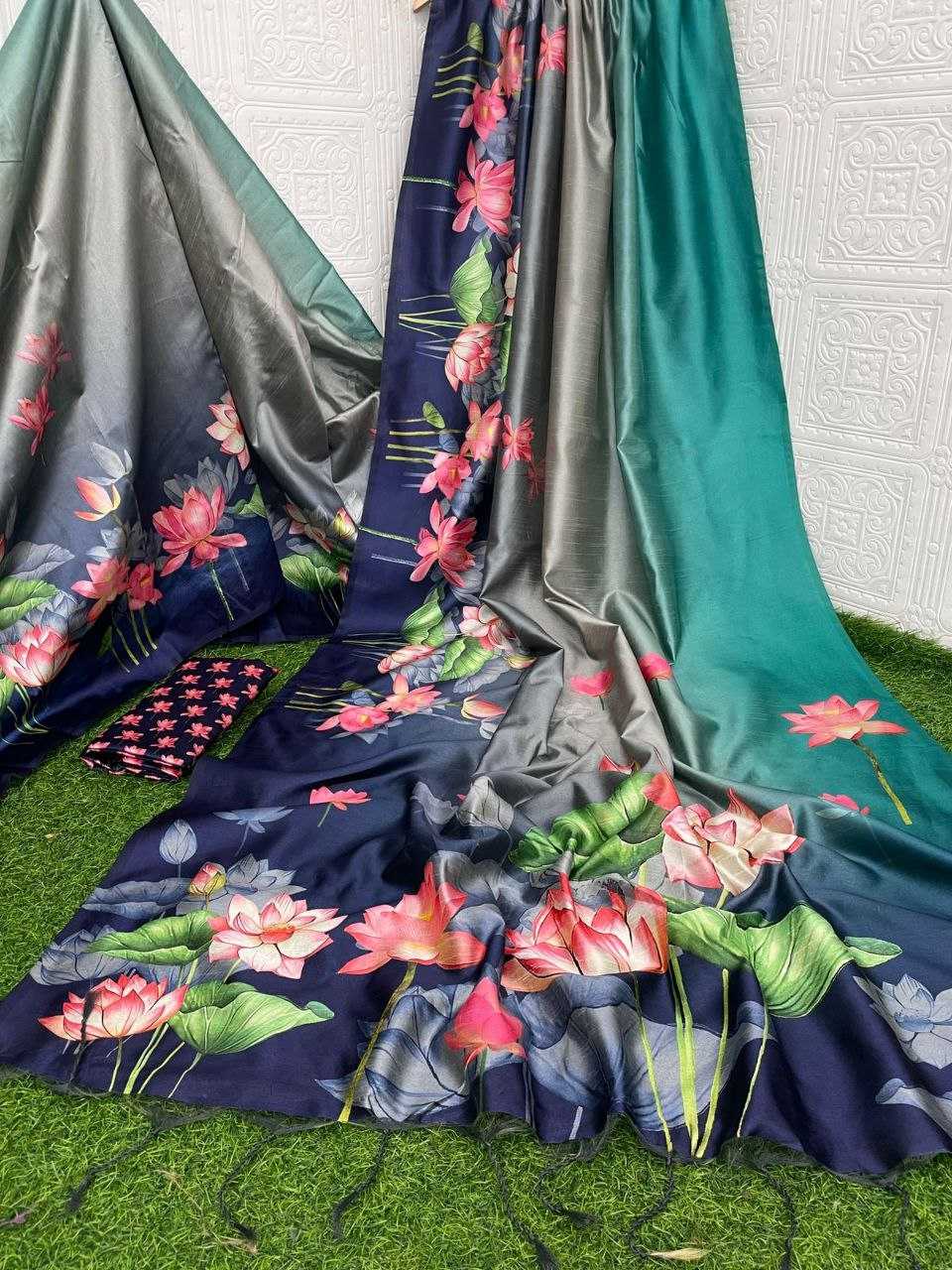 Ynf Tussar Silk KESH532 YOGITA LOTUS PEDDING Silk Sarees Wholesale Tussar Silk Sarees Printed Silk Saree Manufacturer