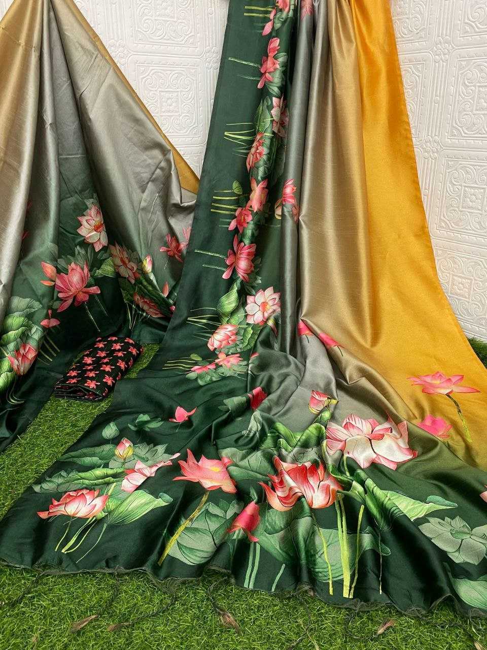 Ynf Tussar Silk KESH532 YOGITA LOTUS PEDDING Silk Sarees Wholesale Tussar Silk Sarees Printed Silk Saree Manufacturer