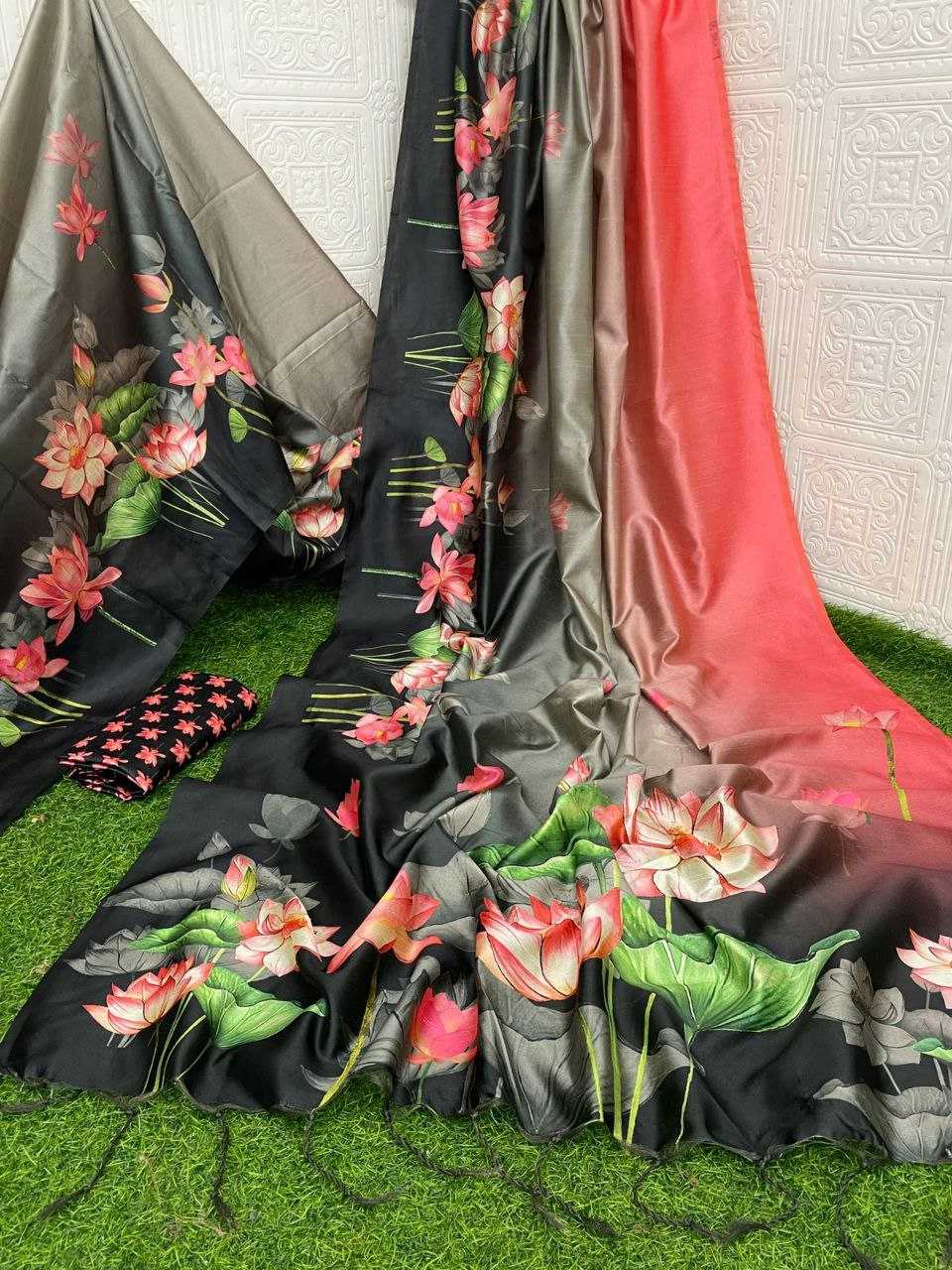 Ynf Tussar Silk KESH532 YOGITA LOTUS PEDDING Silk Sarees Wholesale Tussar Silk Sarees Printed Silk Saree Manufacturer