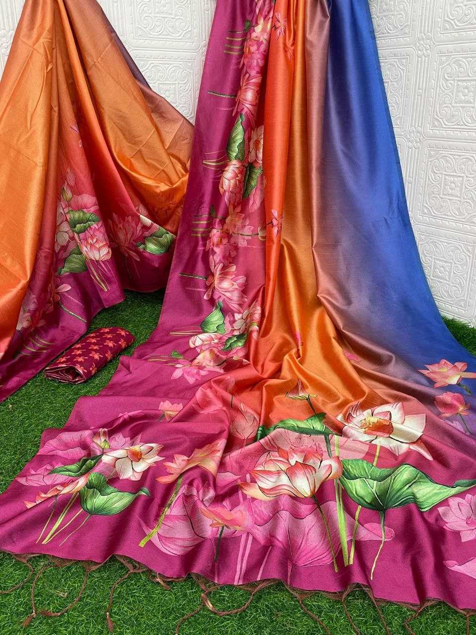 Ynf Tussar Silk KESH532 YOGITA LOTUS PEDDING Silk Sarees Wholesale Tussar Silk Sarees Printed Silk Saree Manufacturer