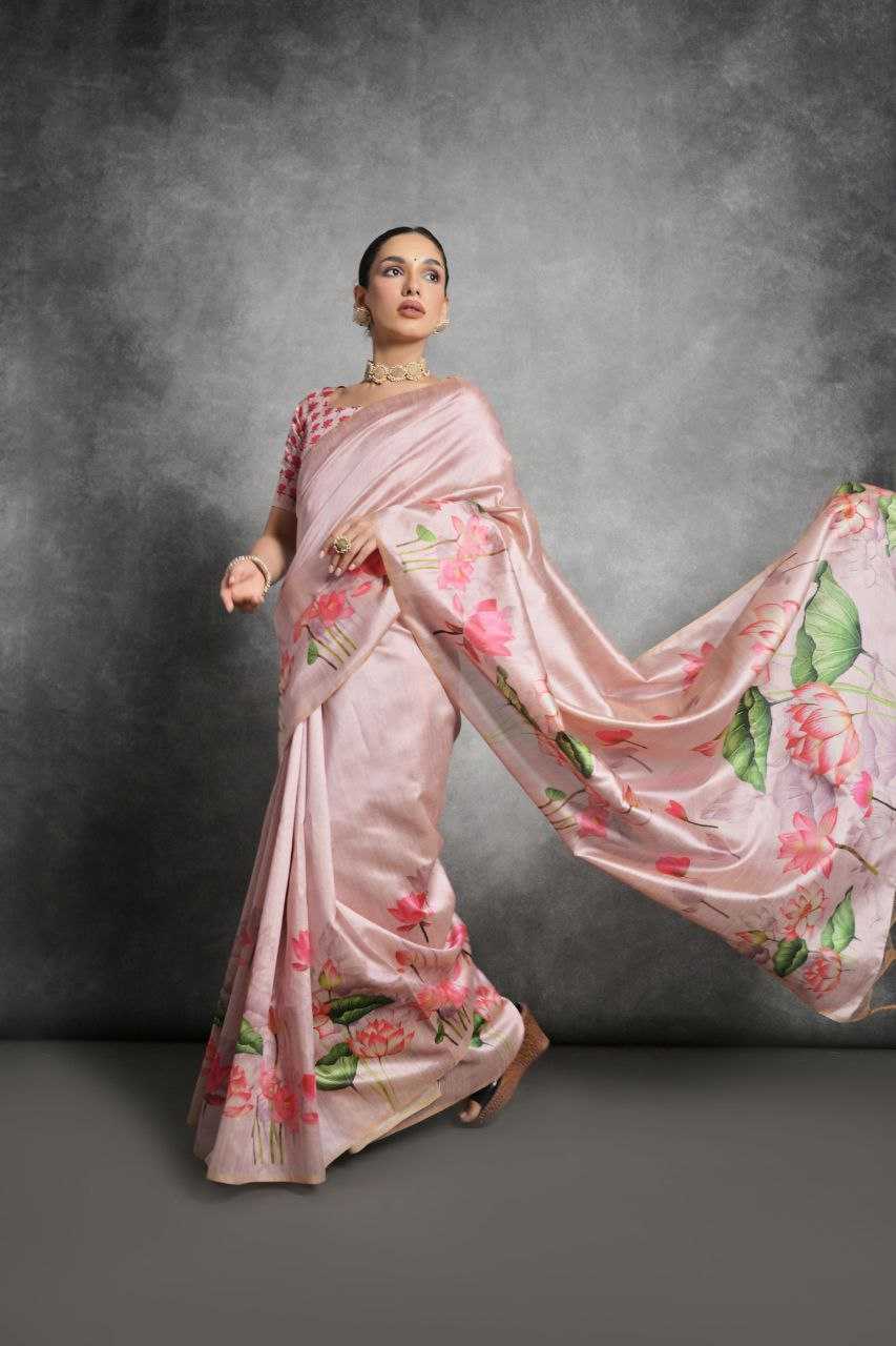 Ynf Tussar Silk KESH532 YOGITA LOTUS Silk Sarees Wholesale Tussar Silk Sarees Manufacturer