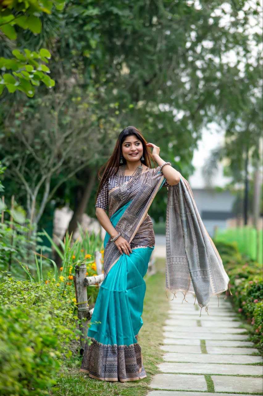 Ynf Tussar Silk KESH532 YOGITA MADHUBANI 3 Sarees Wedding Collections Festive Collections Wholesale Printed Sarees Madhubani Sarees Tussar Sarees Manufacturer