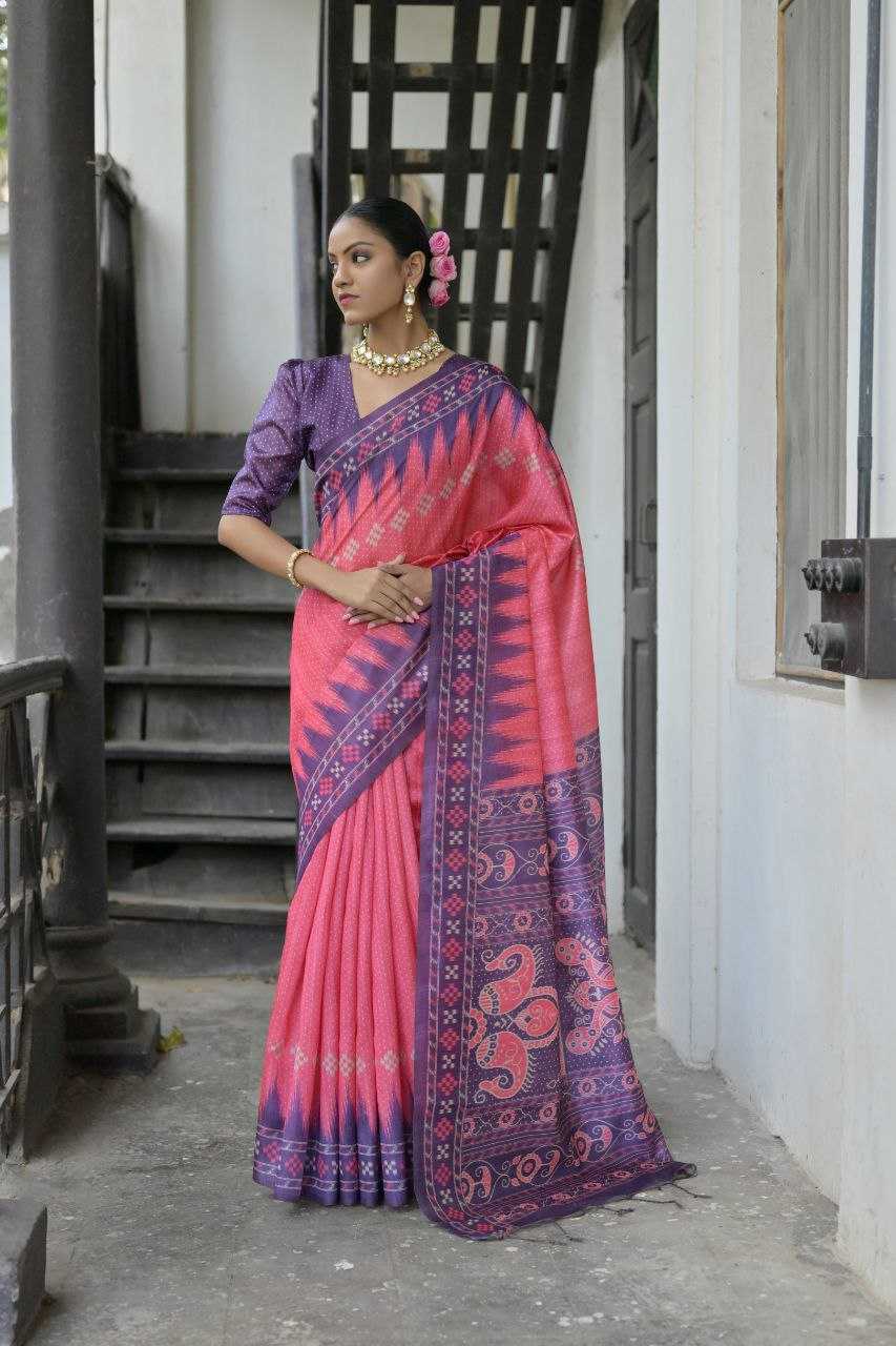 Ynf Tussar Silk KESH532 YOGITA TEMPLE 5 Silk Sarees Wholesale Traditional Silk Sarees Ikkat Silk Sarees Manufacturer