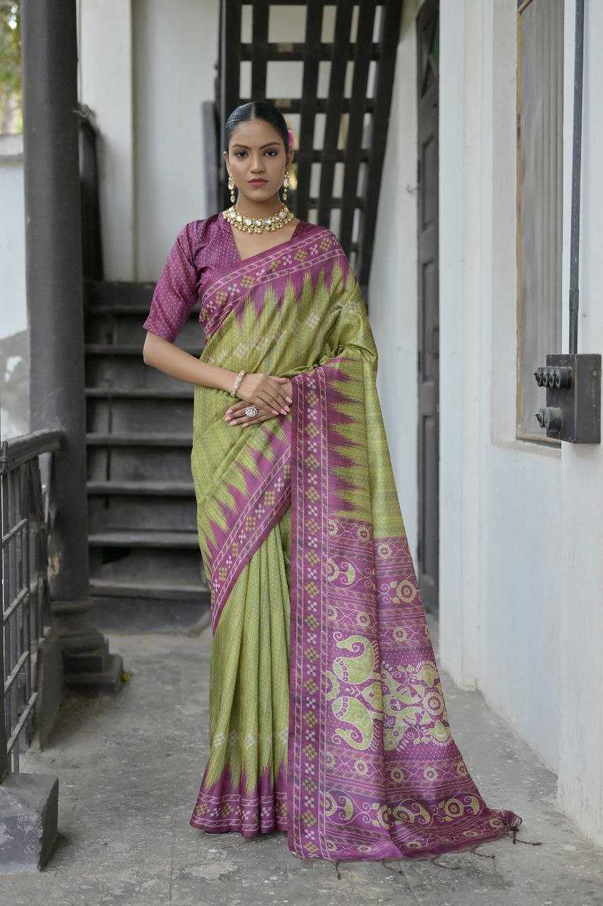 Ynf Tussar Silk KESH532 YOGITA TEMPLE 5 Silk Sarees Wholesale Traditional Silk Sarees Ikkat Silk Sarees Manufacturer