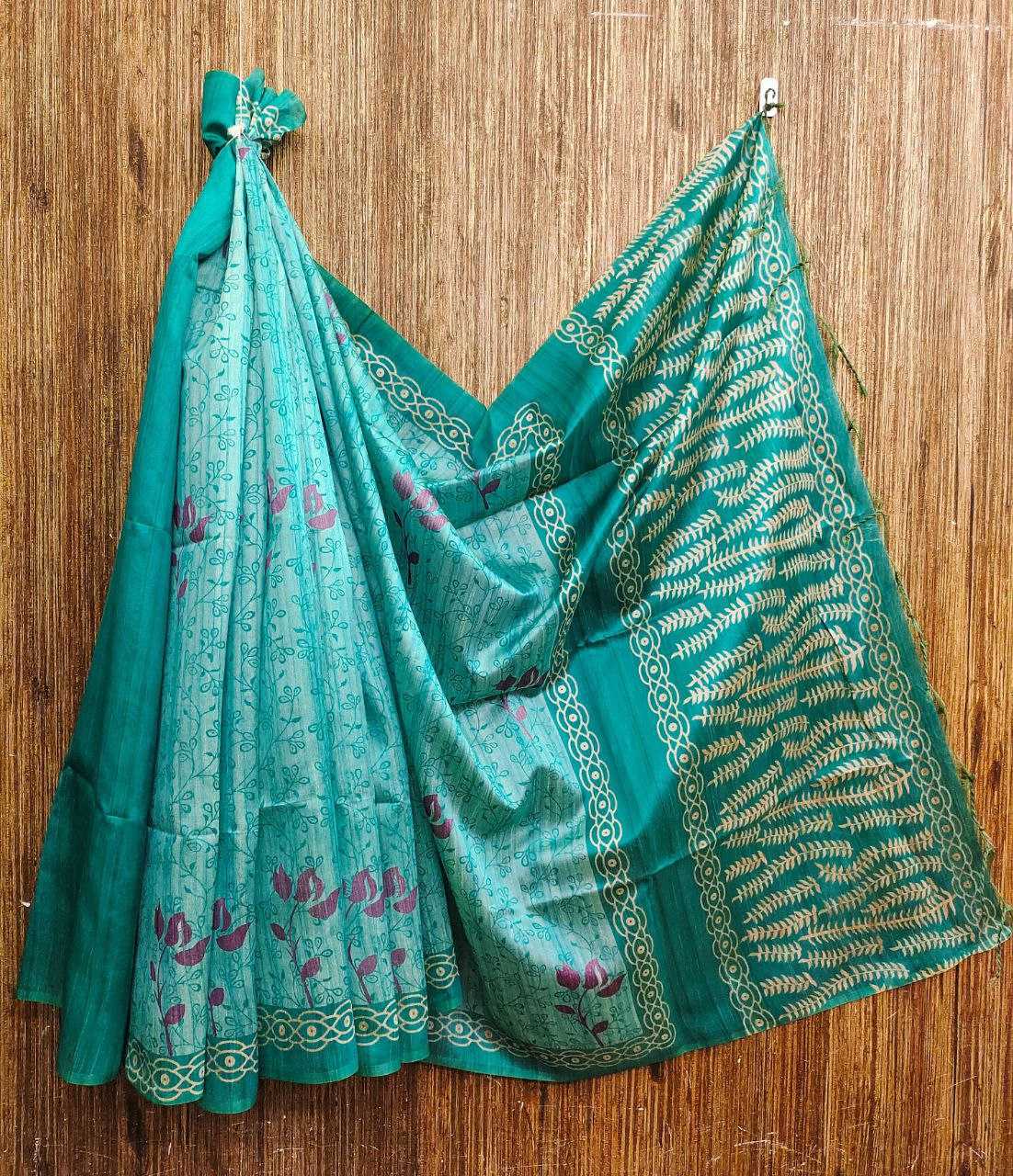 Ynf Tussar Silk KESH532 YOGITA TREE Silk Sarees Wholesale Tussar Silk Sarees Manufacturer