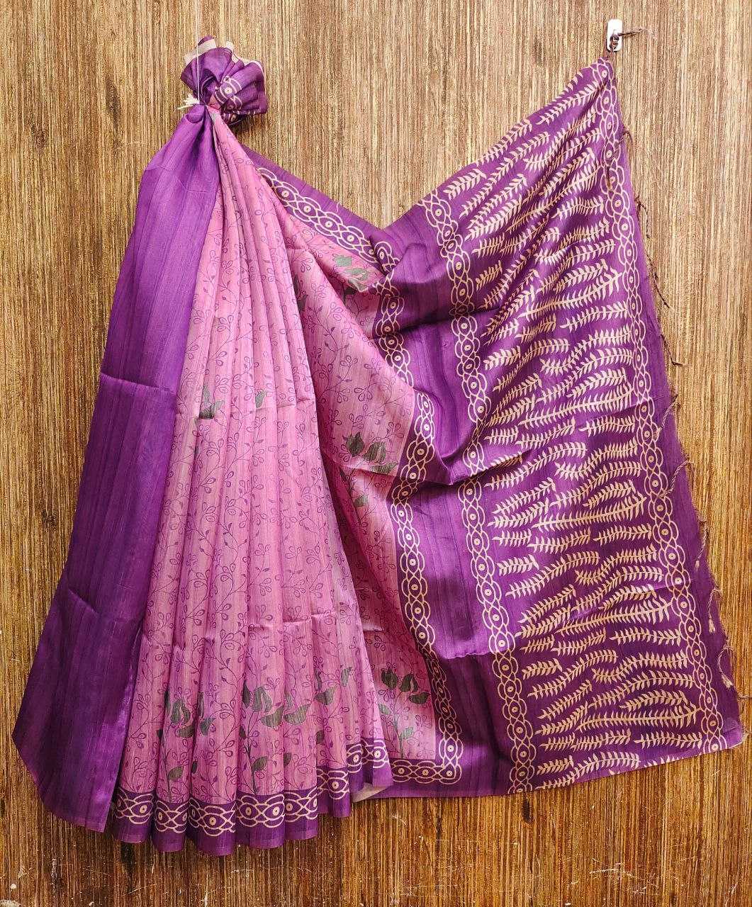 Ynf Tussar Silk KESH532 YOGITA TREE Silk Sarees Wholesale Tussar Silk Sarees Manufacturer