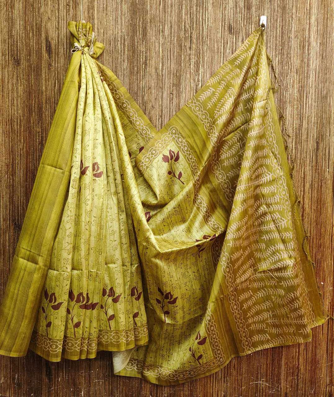 Ynf Tussar Silk KESH532 YOGITA TREE Silk Sarees Wholesale Tussar Silk Sarees Manufacturer