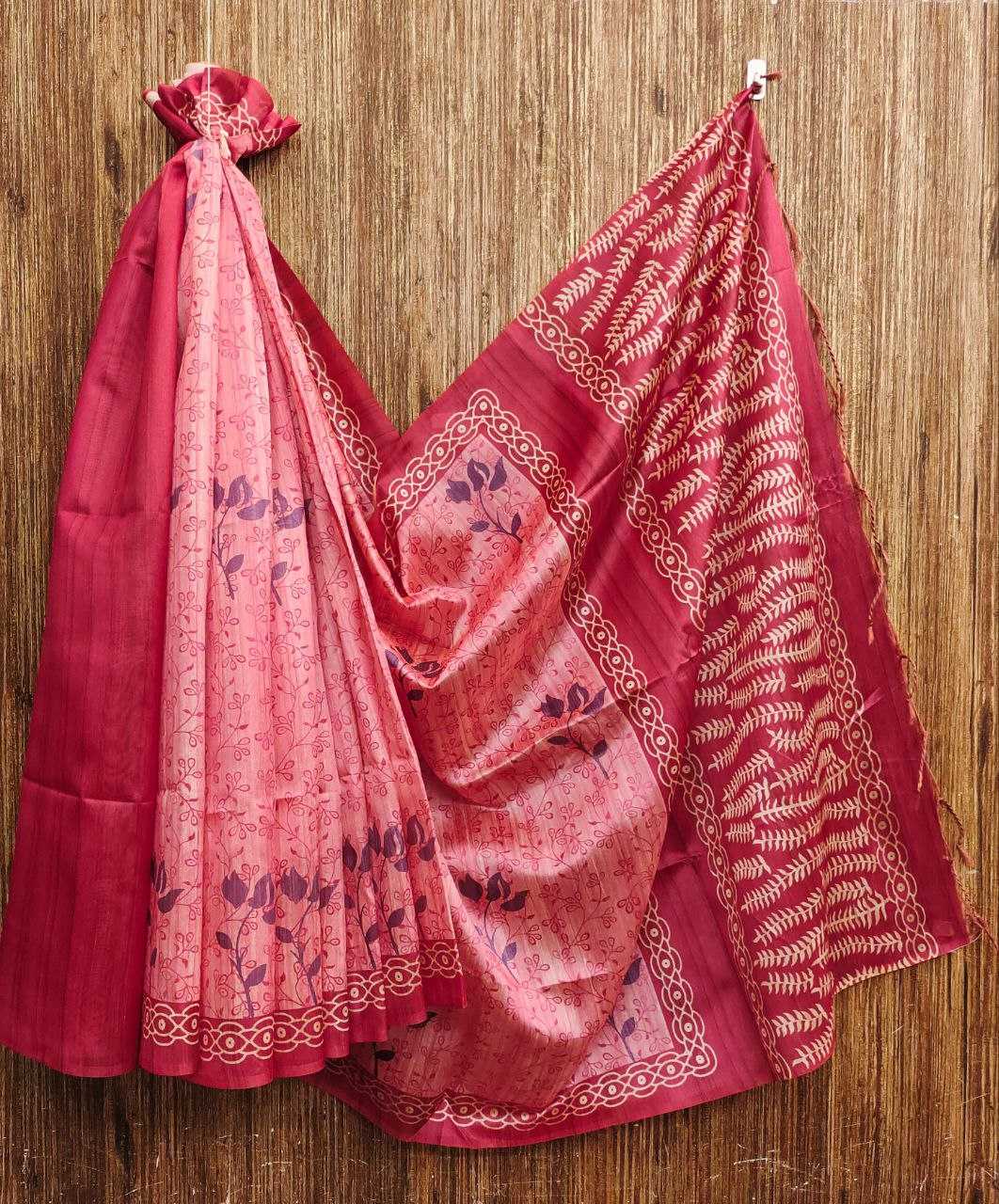 Ynf Tussar Silk KESH532 YOGITA TREE Silk Sarees Wholesale Tussar Silk Sarees Manufacturer