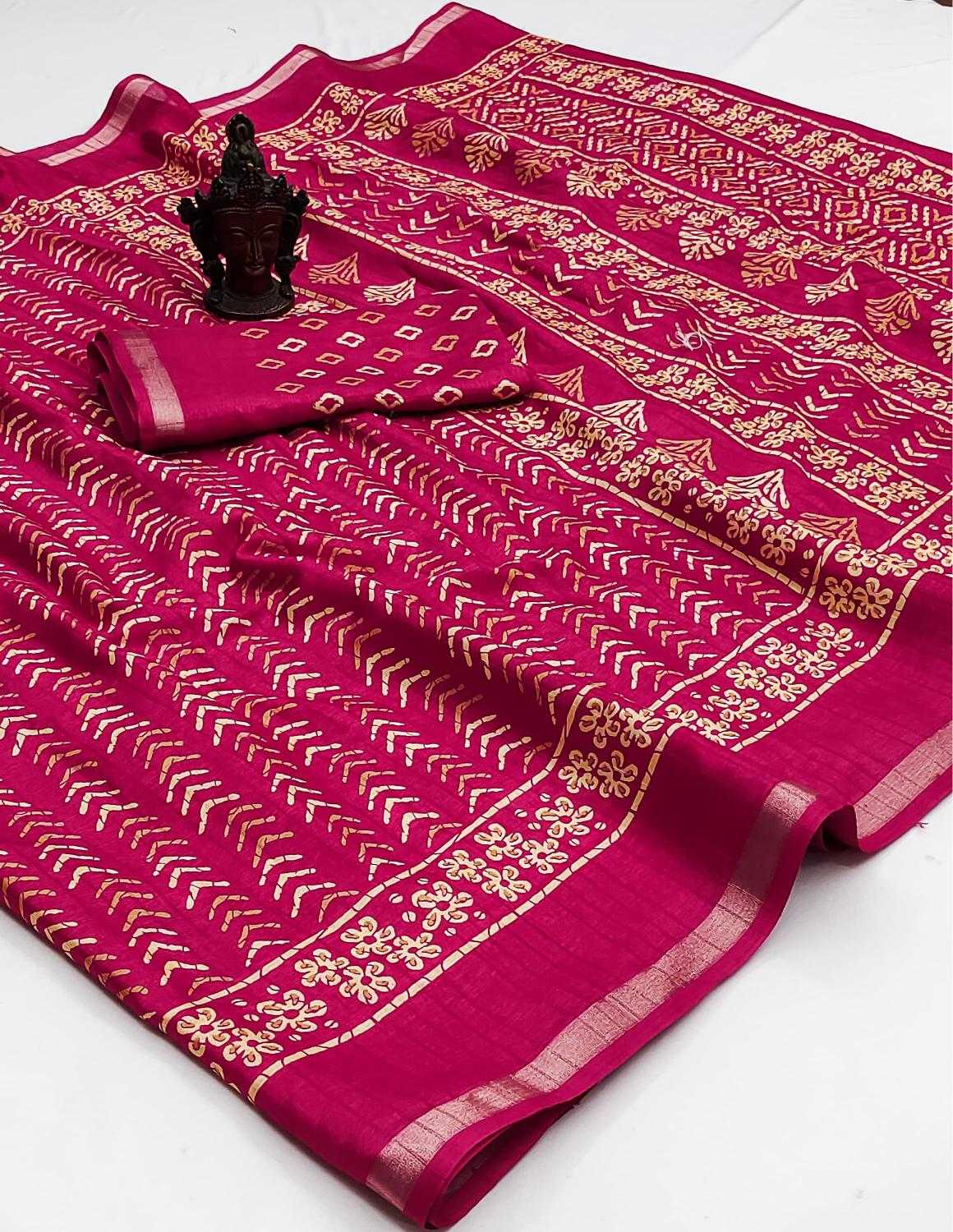 Ynf Tussar Silk RIN118 SAURABH Silk Sarees Wholesale Tussar Silk Sarees Printed Silk Saree Zari Border Silk Sarees Manufacturer