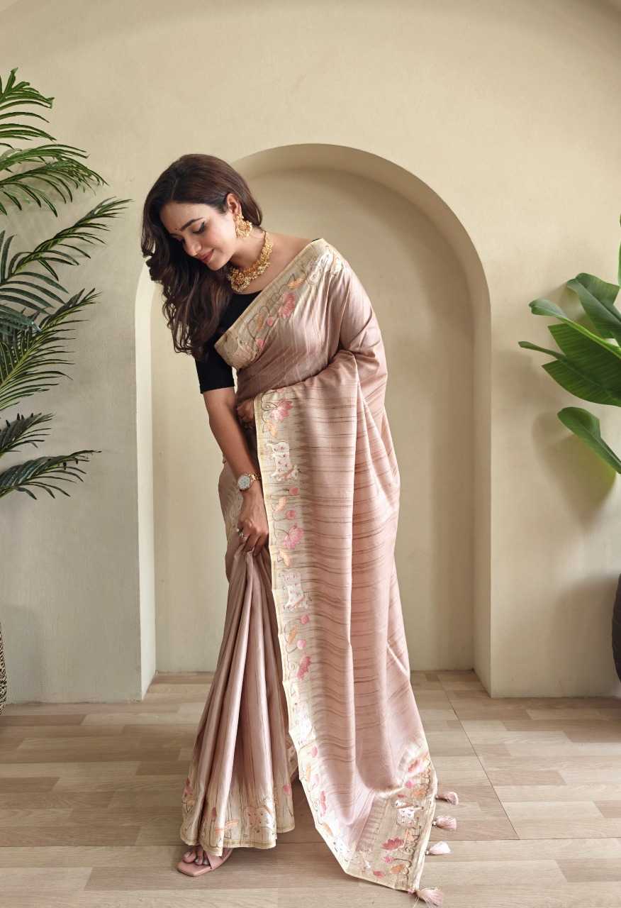 Ynf Tussar Silk RIN197 3014 Sarees Wholesale Designer Sarees Fancy Sarees Bridal Sarees Manufacturer