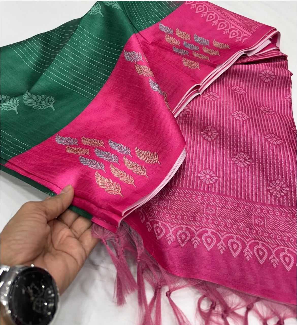 Ynf Tussar Silk RIN203 base silk Silk Sarees Wholesale Tussar Silk Sarees Designer Silk Sarees Zari Border Silk Sarees Manufacturer