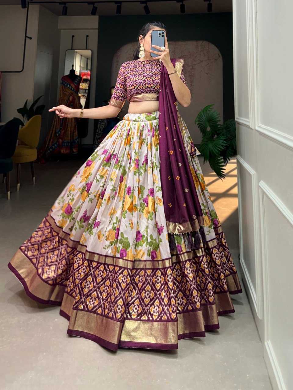 Ynf Tussar Silk RIN207 1431 Lehengas Wholesale Designer Lehenga Fancy Lehenga Traditional Lehenga Manufacturer