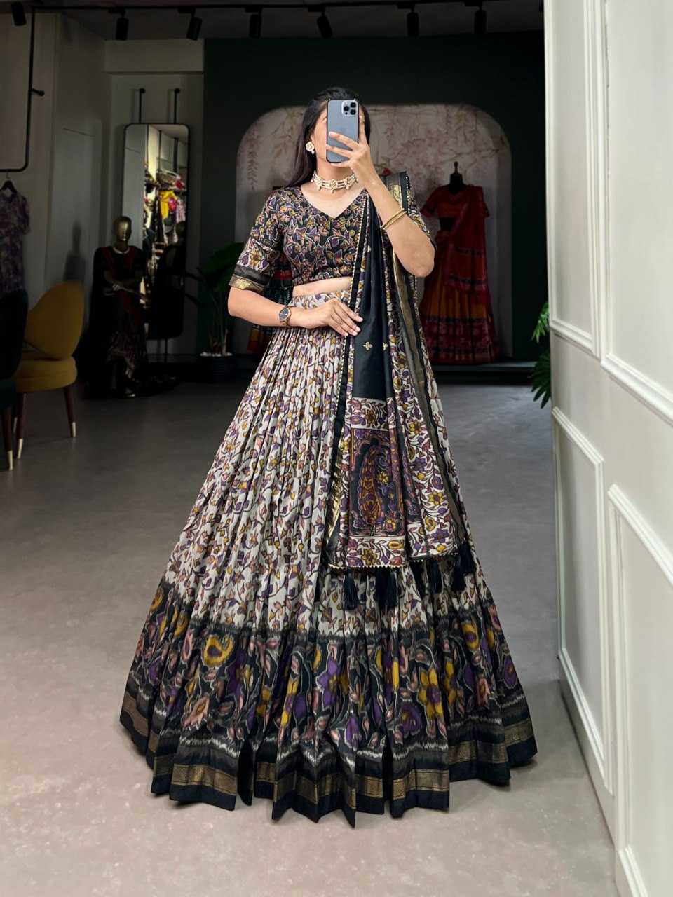 Ynf Tussar Silk RIN207 1523 Lehengas Wholesale Designer Lehenga Fancy Lehenga Traditional Lehenga Manufacturer