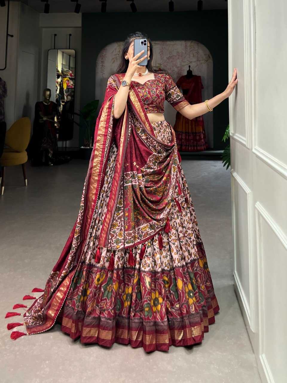 Ynf Tussar Silk RIN207 1523 Lehengas Wholesale Designer Lehenga Fancy Lehenga Traditional Lehenga Manufacturer