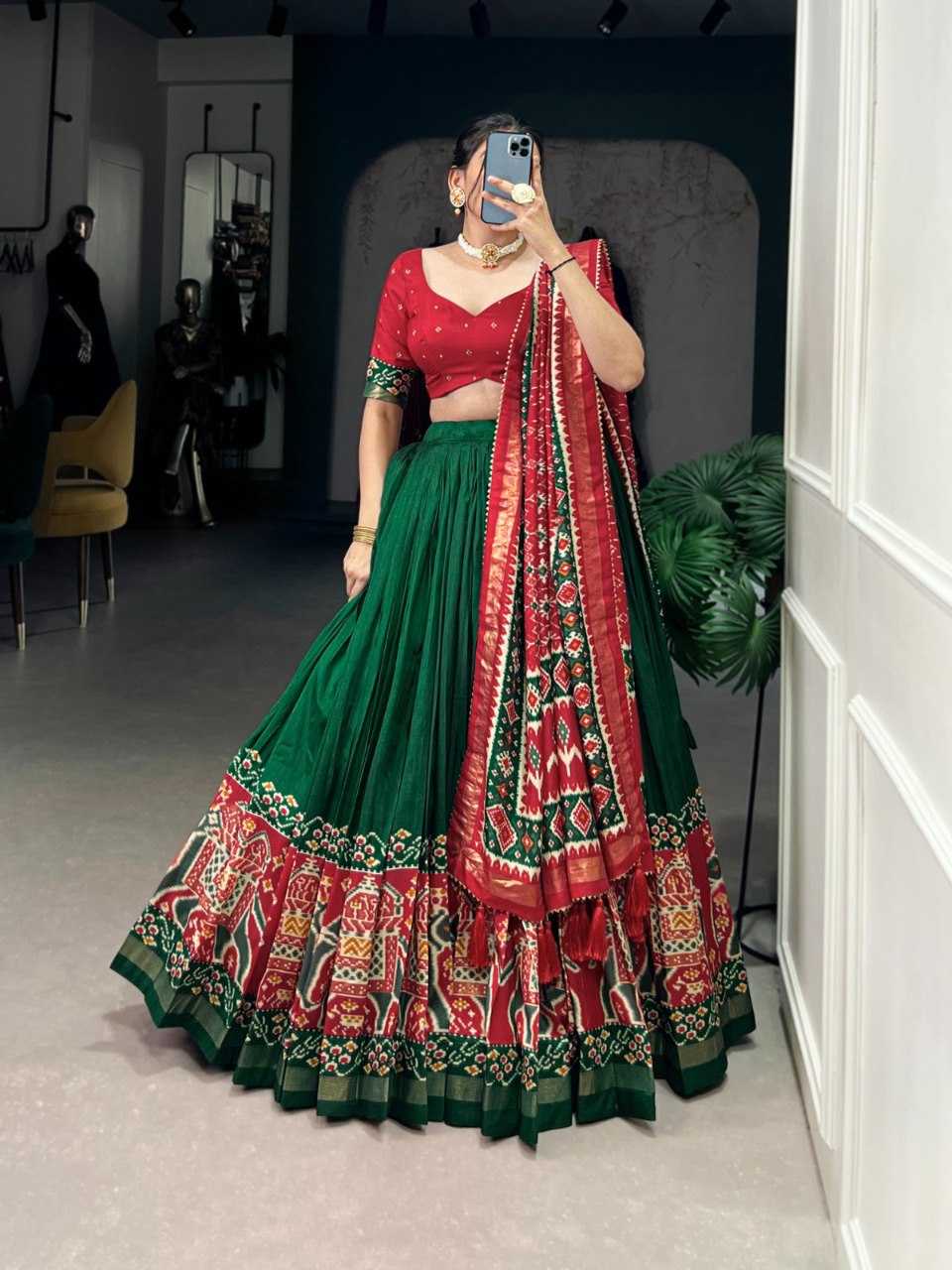 Ynf Tussar Silk RIN207 1582 Lehengas Wedding Collections Festive Collections Wholesale Silk Lehenga Printed Lehenga Lehenga With Cancan Manufacturer