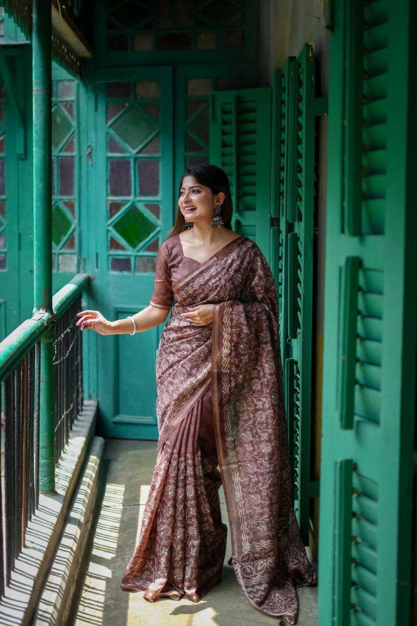 Ynf Tussar Silk RIN207 SANVI BATIK Silk Sarees Wholesale Tussar Silk Sarees Manufacturer