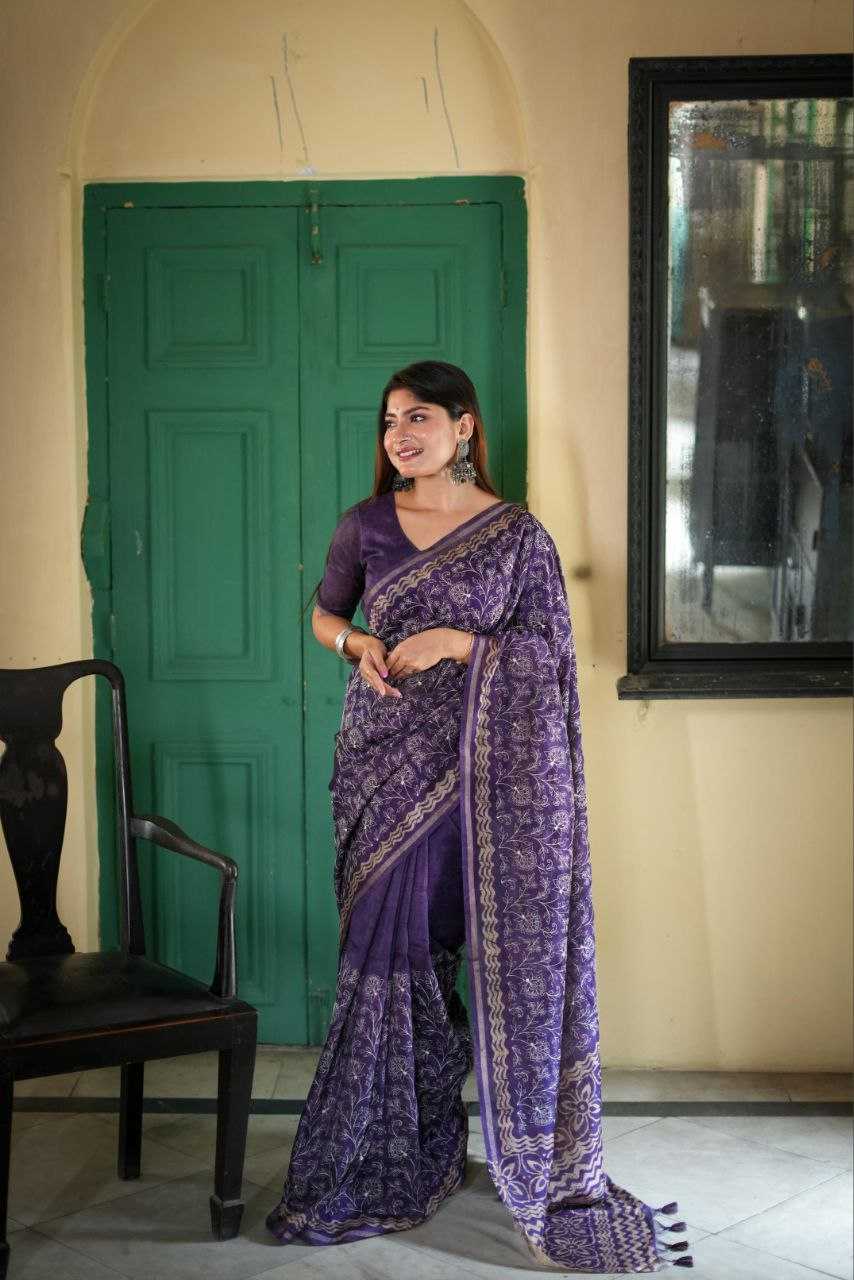 Ynf Tussar Silk RIN207 SANVI BATIK Silk Sarees Wholesale Tussar Silk Sarees Manufacturer