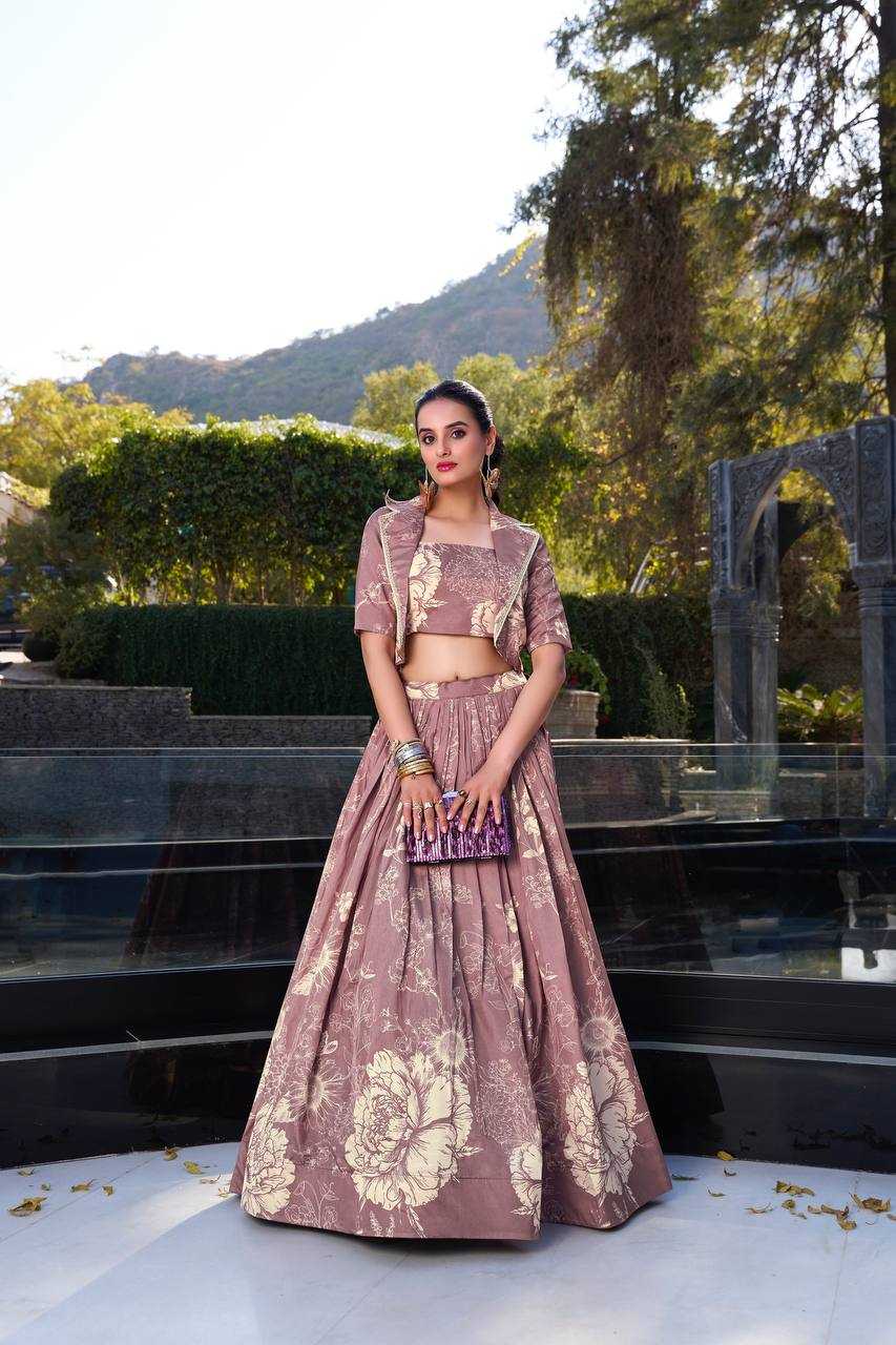 Ynf Tussar Silk RIN222 67 Lehengas Wholesale Designer Lehenga Silk Lehenga Printed Lehenga Manufacturer