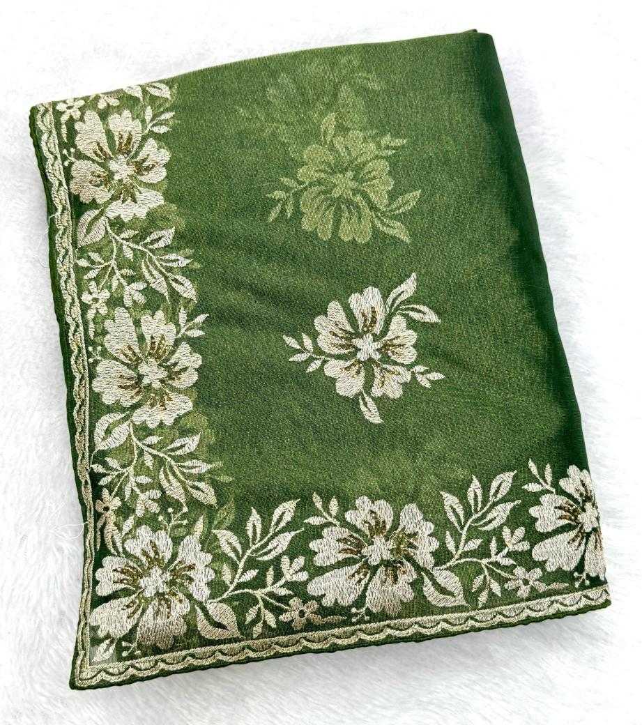 Ynf Twill Net KESH114 2164 Sarees Wholesale Embroidered Sarees Stone Work Saree Zari Border Sarees Manufacturer