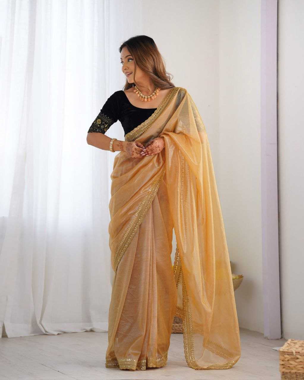Ynf Twill Net KESH486 photoshoot Sarees Wedding Collections Festive Collections Wholesale Net Sarees Sequins Work Saree Sarees With Blouse Manufacturer