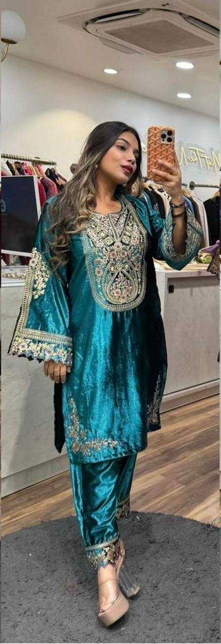 Ynf Velvet KESH515 1229 Suits & Dresses Wholesale Velvet Suits Embroidery Suits Party wear suits Manufacturer