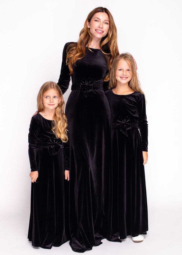 Ynf Velvet RIN157 011 Mother & Daughter Combo Wholesale Mother Daughter Matching Gowns Manufacturer
