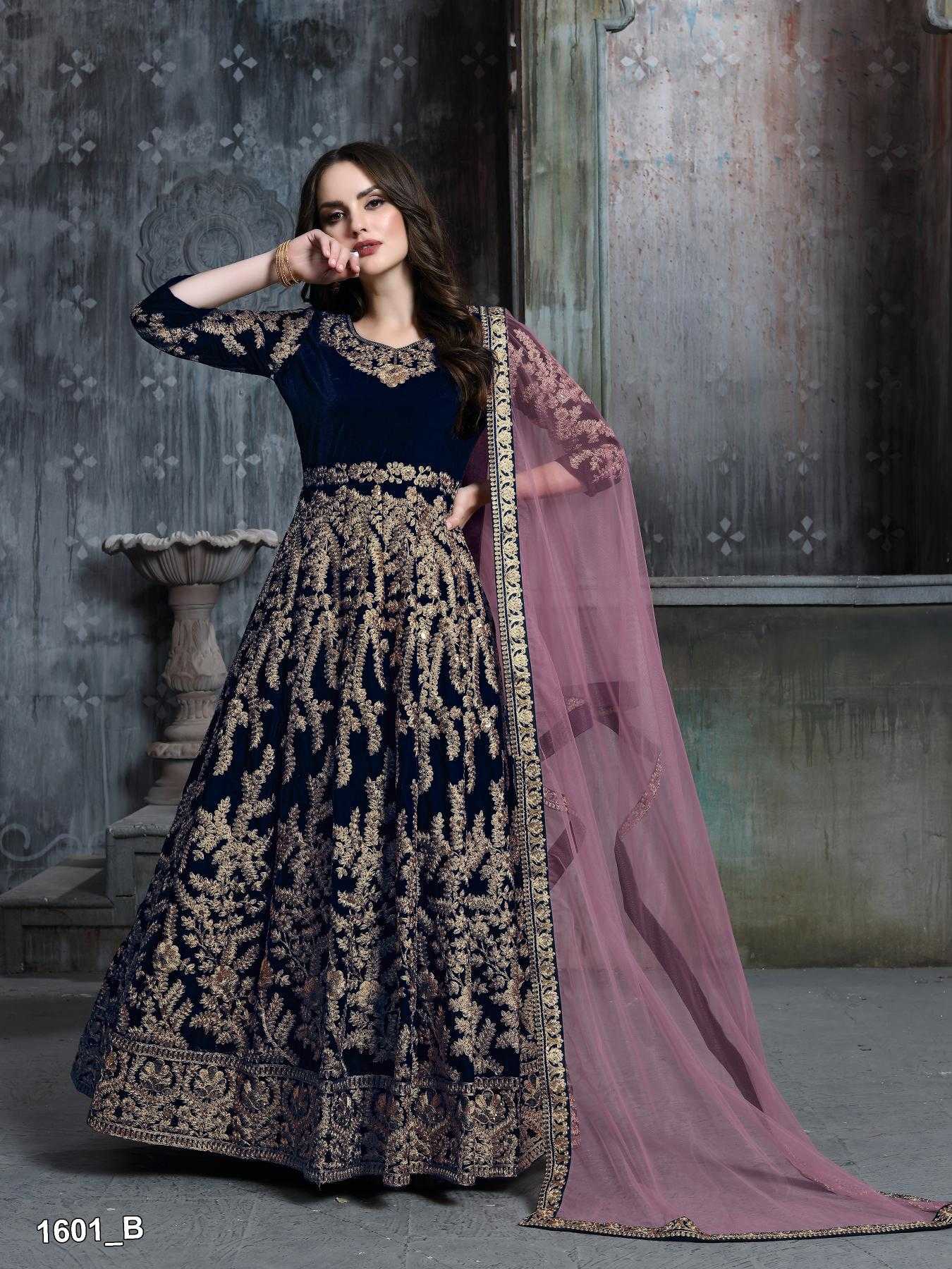 Ynf Velvet RIN197 1600 Gowns Wholesale Wedding Gown Designer Gowns Velvet Gowns Manufacturer