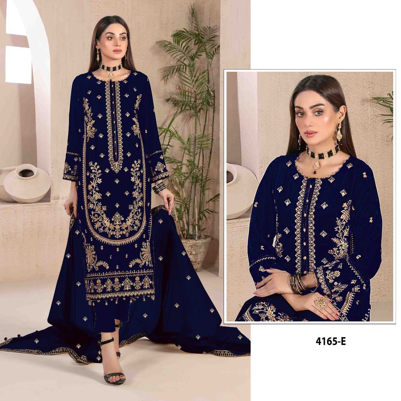 Ynf Velvet RIN197 4935 Suits & Dresses Wholesale Party wear suits Bridal Suits Designer Suits Manufacturer