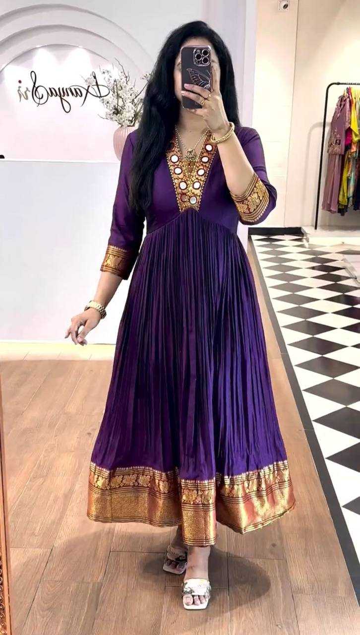 Ynf Vichitra Silk KESH496 524 Gowns Wholesale Fancy Gowns Embroidery Gowns Anarkali Gown Manufacturer