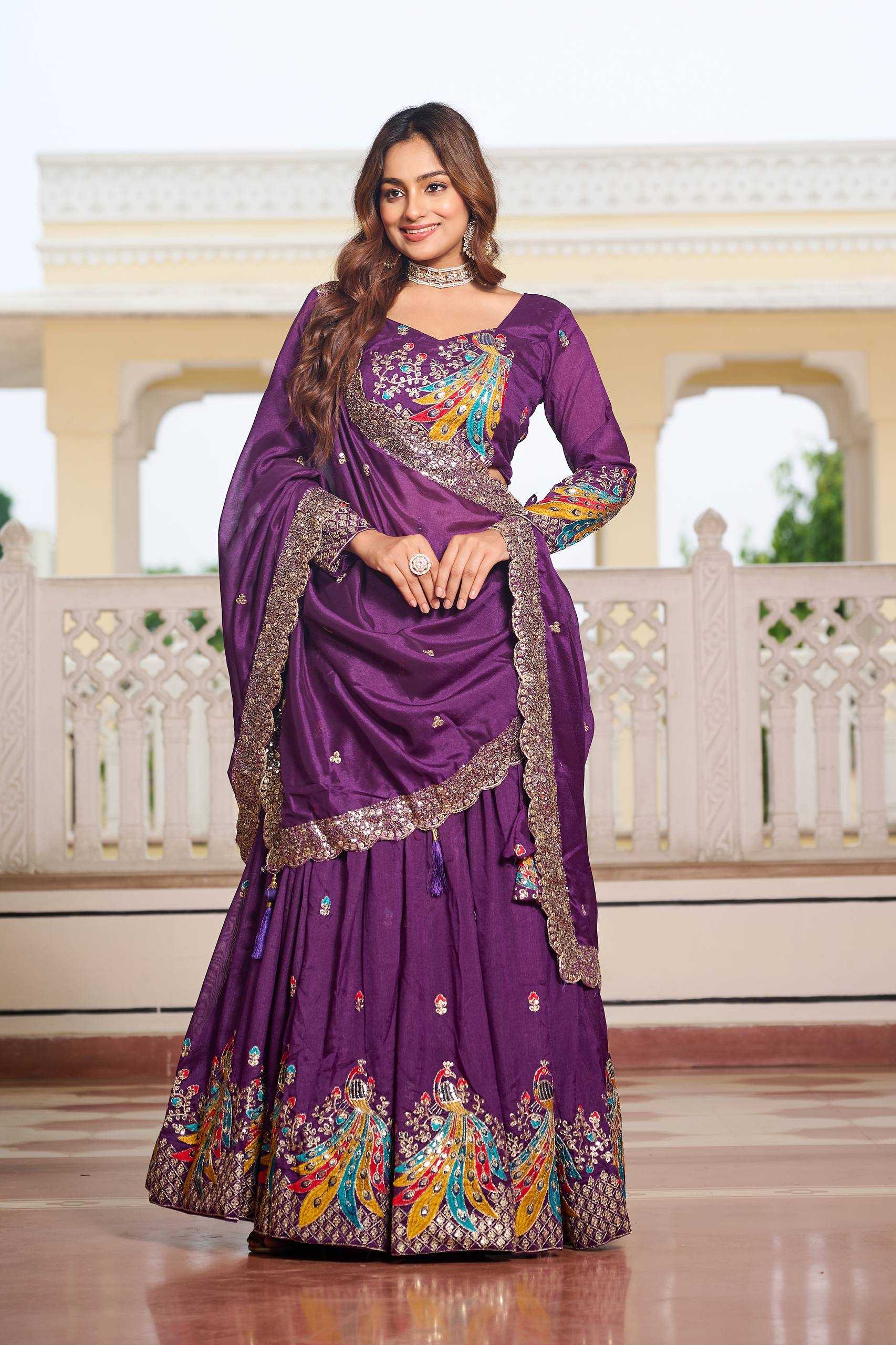 Ynf Vichitra Silk KESH498 113 Lehengas Wholesale Fancy Lehenga Traditional Lehenga Embroidered Lehenga Manufacturer