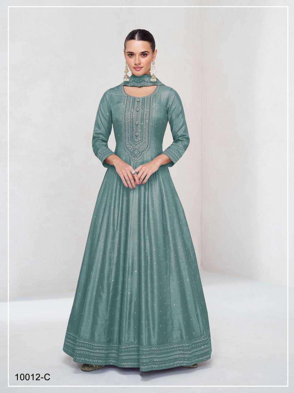 Ynf Vichitra Silk RIN131 10012 Gowns Wholesale Silk Gowns Gown With Dupatta Manufacturer