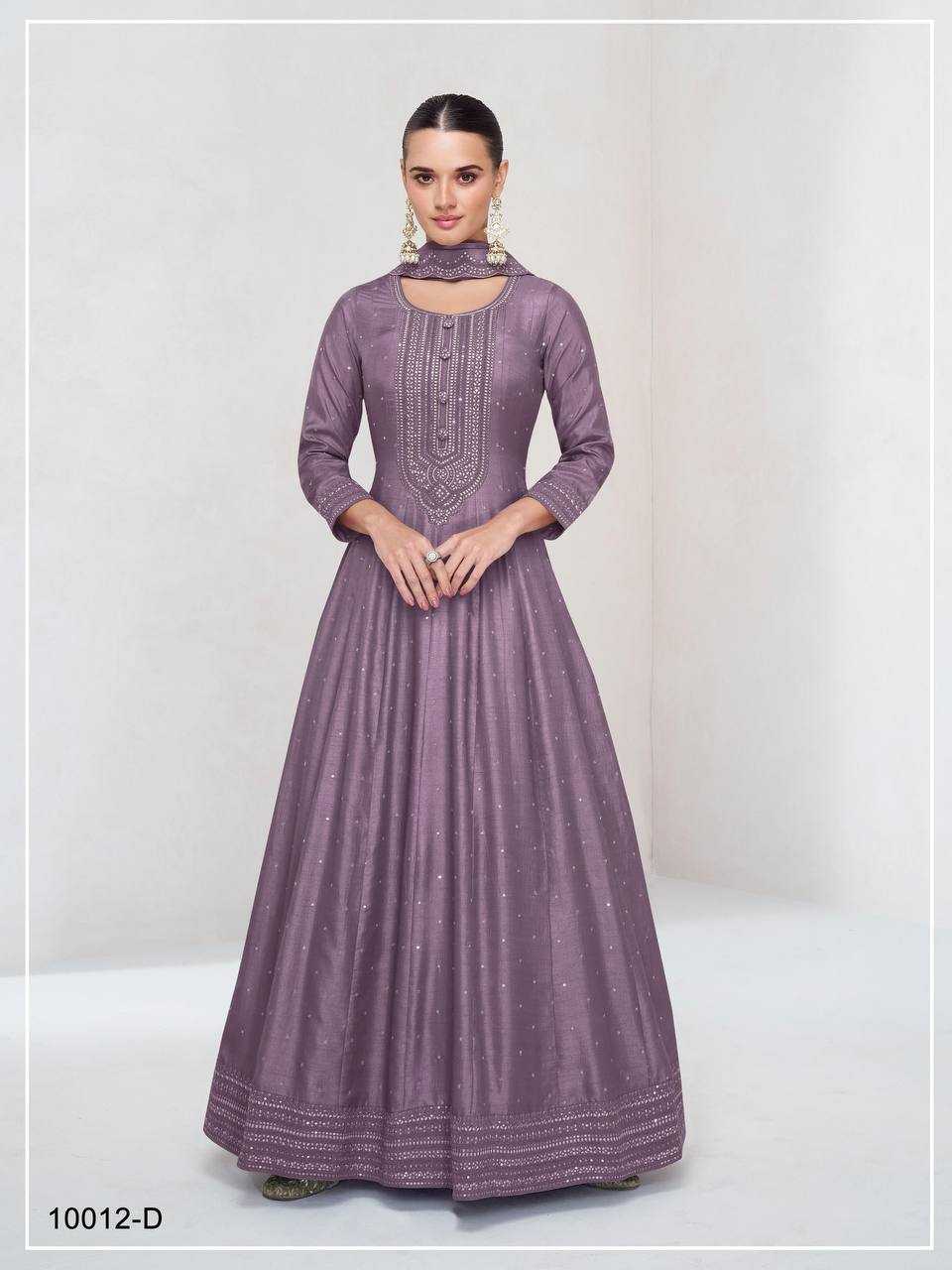 Ynf Vichitra Silk RIN131 10012 Gowns Wholesale Silk Gowns Gown With Dupatta Manufacturer