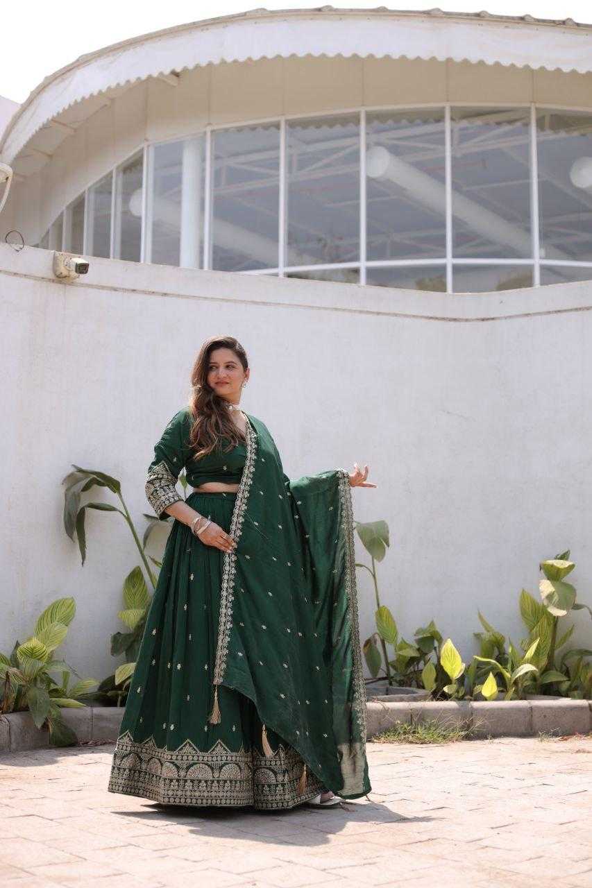 Ynf Vichitra Silk RIN133 008 Lehengas Wholesale Designer Lehenga Fancy Lehenga Lehenga With Cancan Manufacturer