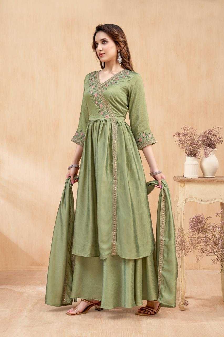 Ynf Vichitra Silk RIN190 FZ Setwise Collections Wholesale Gowns Catalogs Manufacturer