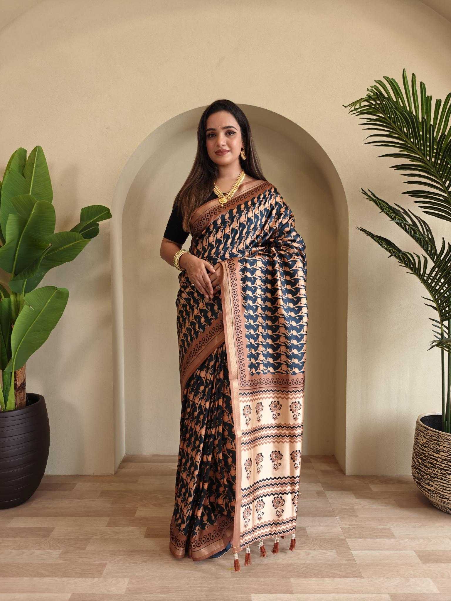 Ynf Viscose KESH249 Neha Sarees Wholesale Printed Sarees Zari Border Sarees Viscose Saree Manufacturer