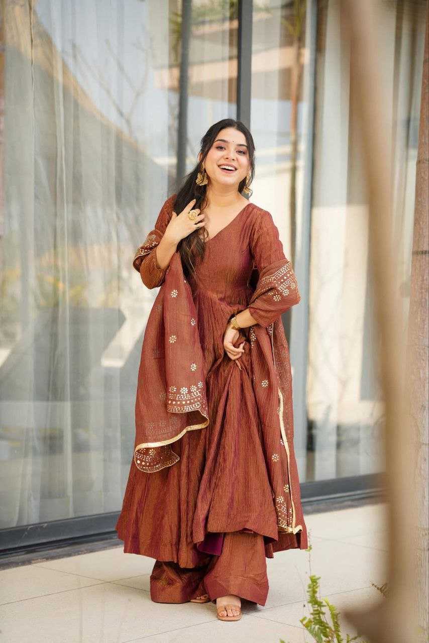 Ynf Viscose KESH529 BINA Gowns Wholesale Embroidery Gowns Anarkali Gown Party Gowns Sequin Gowns Manufacturer