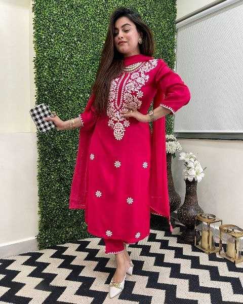 Ynf Viscose KESH529 CHAHAT Suits & Dresses Wholesale Ladies Suits Embroidery Suits Party wear suits Chanderi Suit Manufacturer