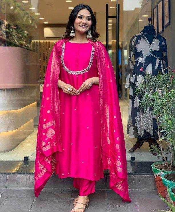 Ynf Viscose KESH552 58 Suits & Dresses Wholesale Ladies Suits Embroidery Suits Palazzo Suit Party wear suits Chanderi Suit Manufacturer