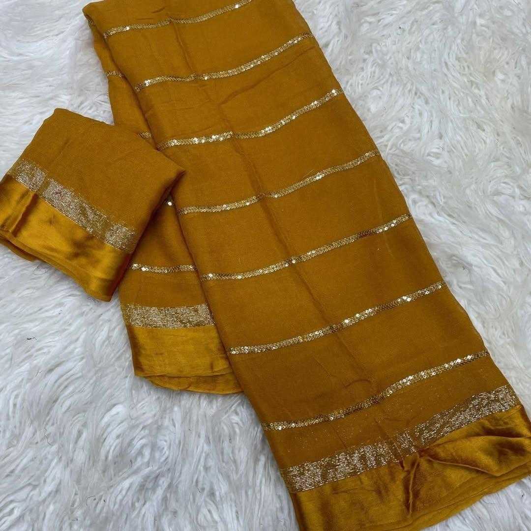 Ynf Viscose RIN178 TARANA Sarees Wholesale Georgette Sarees Sequence Sarees Viscose Saree Manufacturer