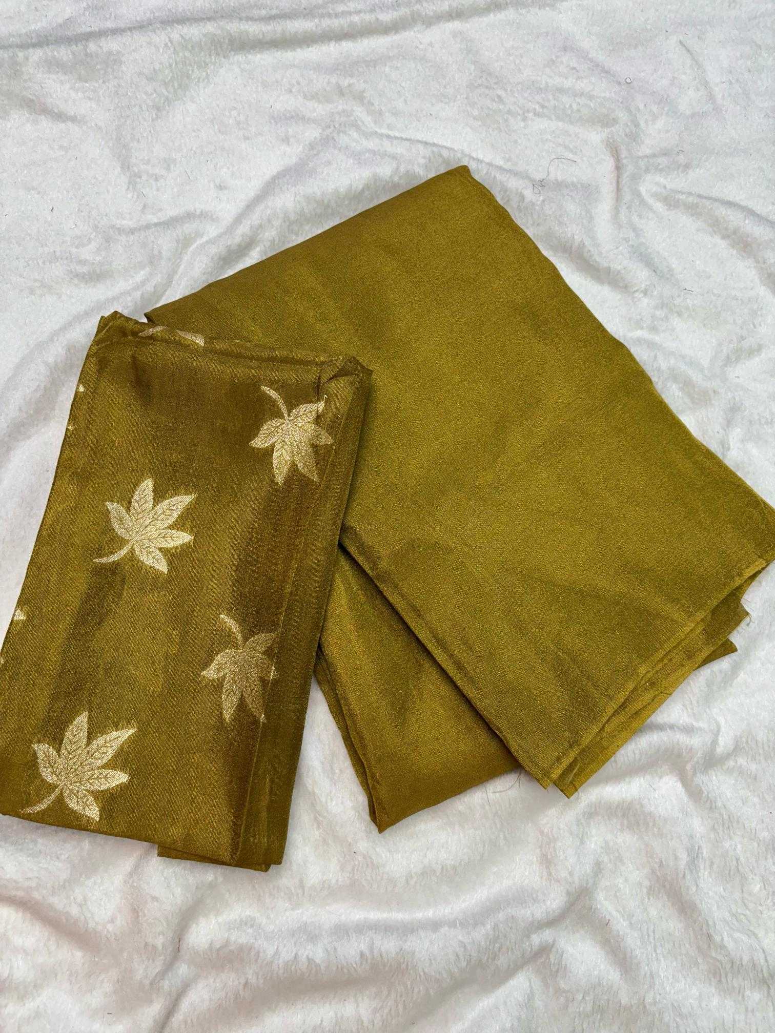 Ynf Viscose RIN195 Leaf Viscose tissue Sarees Wholesale Party Wear Sarees Jacquard Saree Viscose Saree Manufacturer